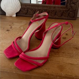 Sam Edelman Elegant Pink Strappy Heels